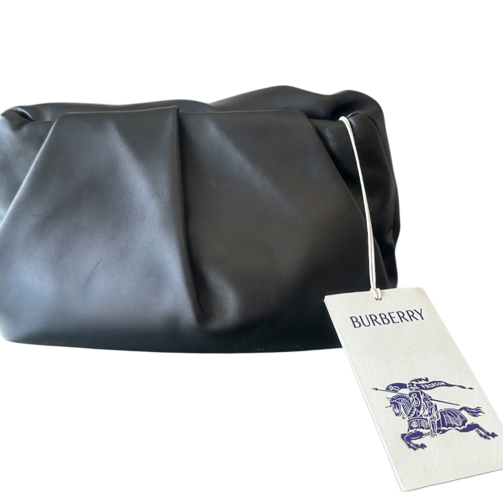 Burberry Black Rose Leather Clutch - Picture 6 of 8